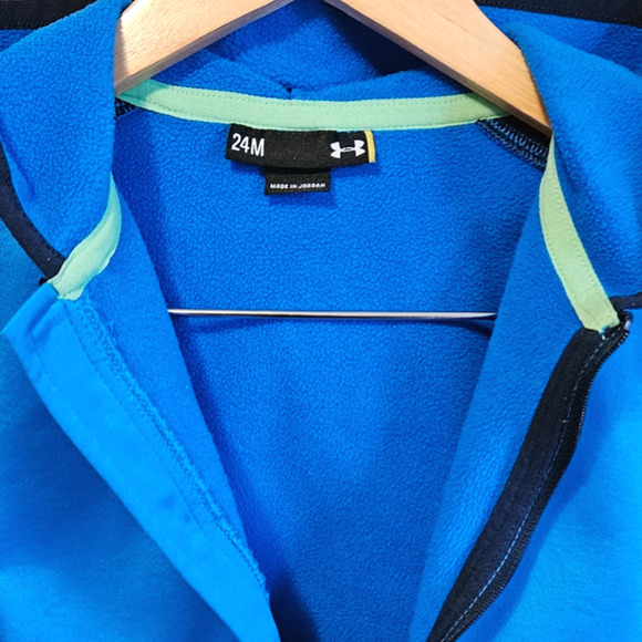 Under Armour Toddler Full Zip Sweatshirt Blue Boy's Size 24 Months - Picture 5 of 7